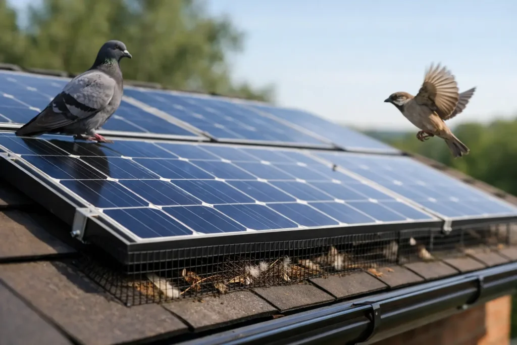 Bird Proofing Solar Panels the Right Way