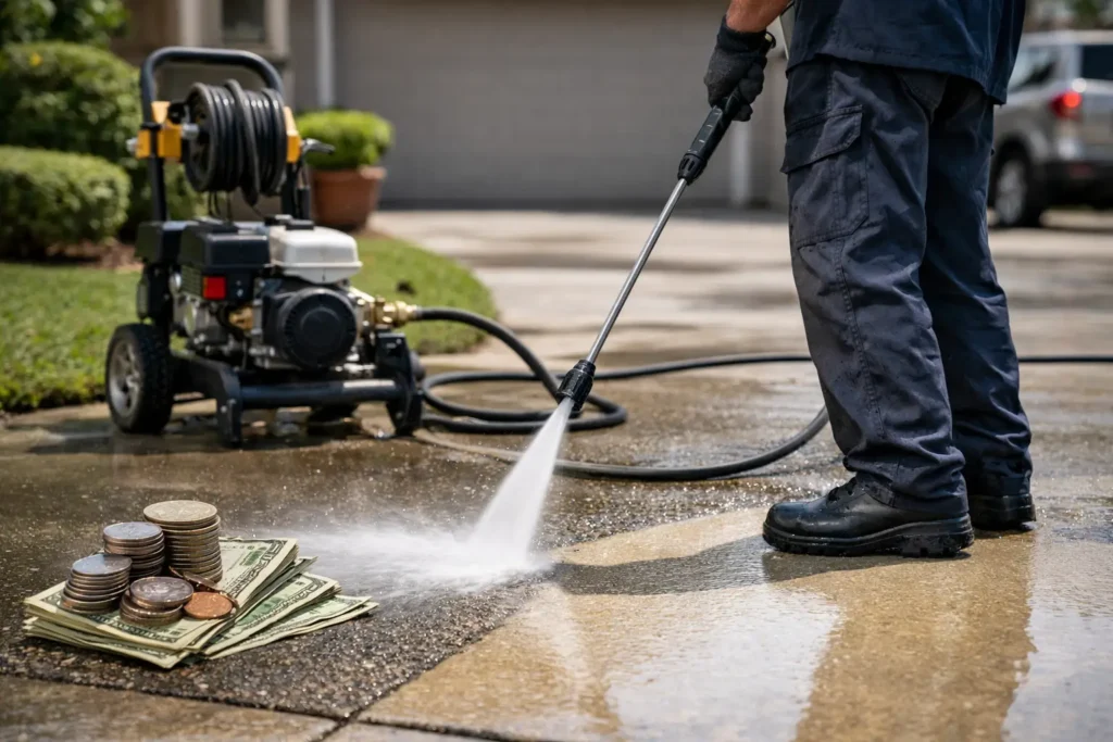 Pressure Washing Driveway Cost Explained