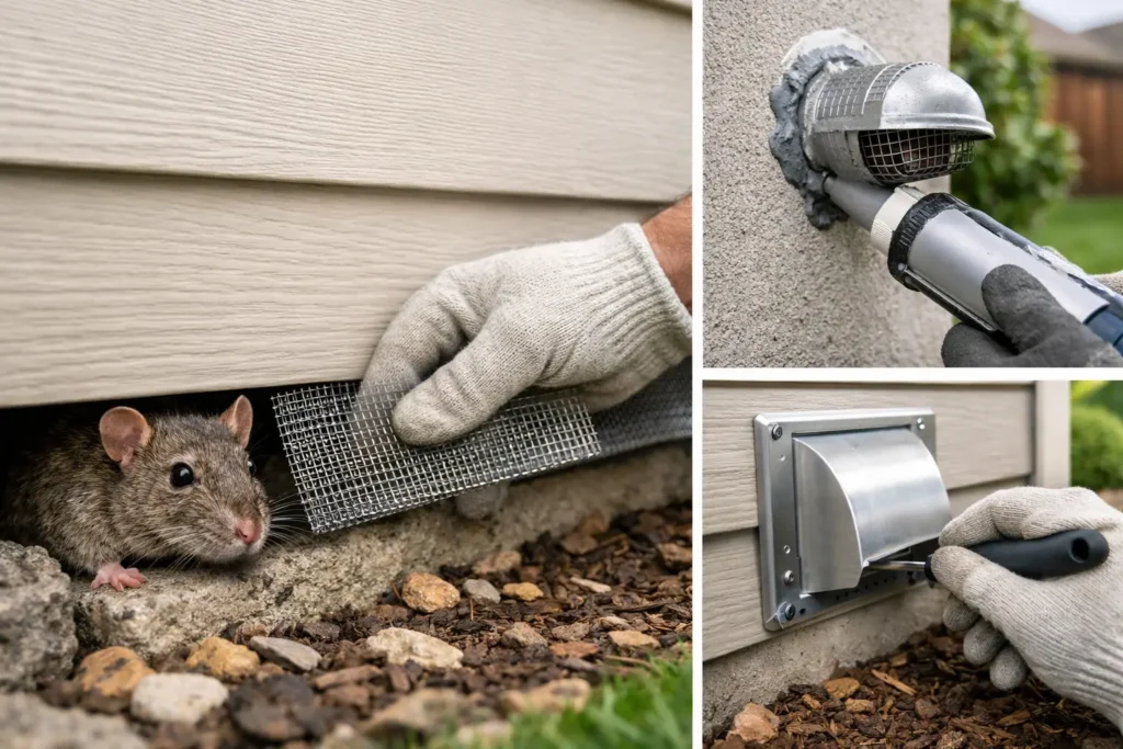 Rodent Proofing House Exterior Right