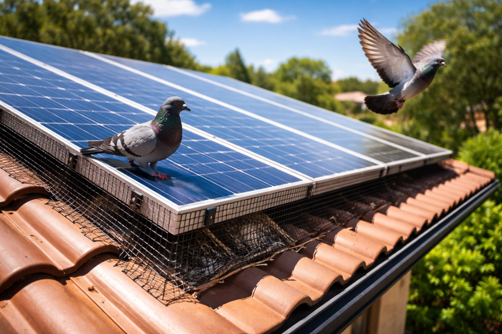 Bird-Proofing Solar Panels in San Francisco, CA