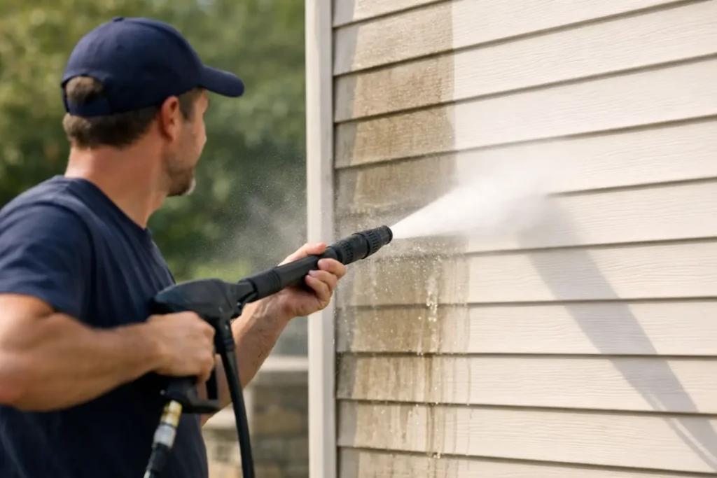 How to Pressure Wash Siding Safely