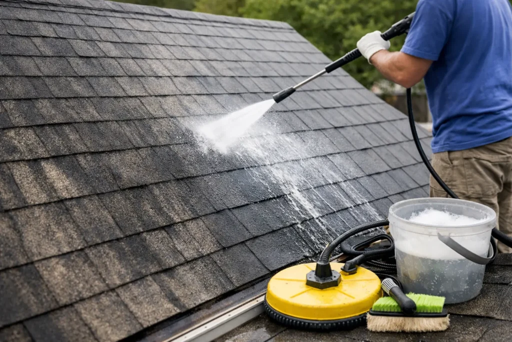 How to Remove Black Roof Streaks Safely