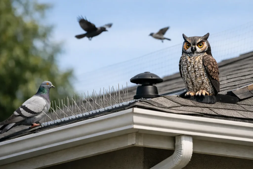 How to Keep Birds Off Roof the Right Way