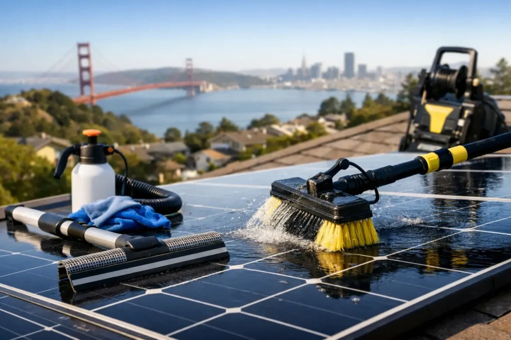 Best Solar Panel Cleaning Tools for Bay Area Homes